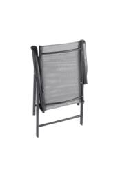 Living and Home 2-Seater Garden Round Dining Bistro Table Set in Black - thumbnail 6