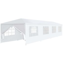Berkfield Home Garden Marquee 3x12 m White