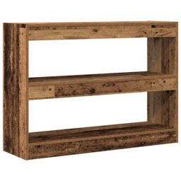 Berkfield Home Book Cabinet/Room Divider in Old Wood, 100x30x72 cm, Made of Engineered Wood in Brown - Size: 100 x 30 x 72 cm - thumbnail 2