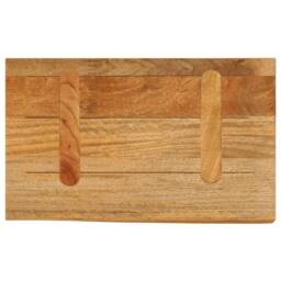 Berkfield Home Table Top Live Edge 50x20x2.5 cm Solid Wood Mango in Brown - thumbnail 5