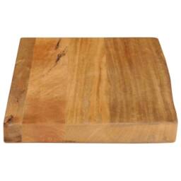 Berkfield Home Table Top Live Edge 50x20x2.5 cm Solid Wood Mango in Brown - thumbnail 4