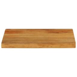 Berkfield Home Table Top Live Edge 50x20x2.5 cm Solid Wood Mango in Brown - thumbnail 3
