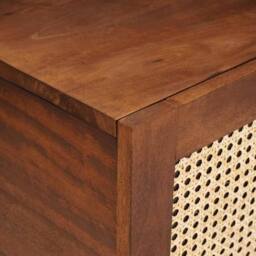 Berkfield Home Beautiful Coffee Tables with Shelf with Storage with Door Brown C - thumbnail 6