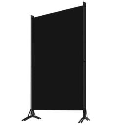 Berkfield Home 3-Panel Room Divider Black 260x180 cm - thumbnail 3