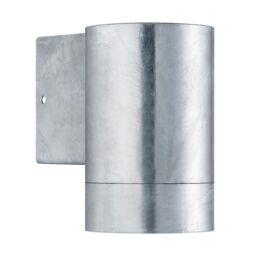 Nordlux Tin Outdoor Wall Light Silver Galv Steel GU10 IP54 Mains - thumbnail 1