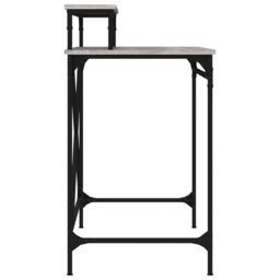Berkfield Home Desk Grey Sonoma 80x50x90 cm Engineered Wood & Iron - Size: 80 x 50 x 90 cm - thumbnail 6
