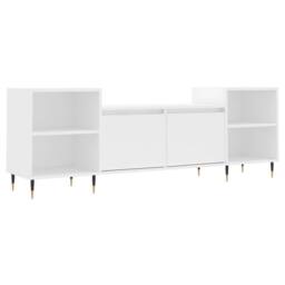 Berkfield Home TV Cabinet White 160x35x55 cm Engineered Wood - Size: 160 x 35 x 55 cm - thumbnail 3
