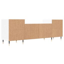 Berkfield Home TV Cabinet White 160x35x55 cm Engineered Wood - Size: 160 x 35 x 55 cm - thumbnail 8