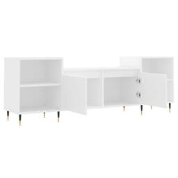 Berkfield Home TV Cabinet White 160x35x55 cm Engineered Wood - Size: 160 x 35 x 55 cm - thumbnail 6