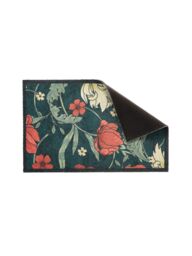 Artsy Mats William Morris Rose Indoor Washable Doormat 60x40cm in Green - Size: 40 cm x 60 cm - thumbnail 4