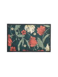 Artsy Mats William Morris Rose Indoor Washable Doormat 60x40cm in Green - Size: 40 cm x 60 cm - thumbnail 3