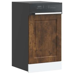 Berkfield Home Dishwasher Panel Porto Smoked Oak 45x1, 5x67 cm Engineered Wood in Brown - thumbnail 1