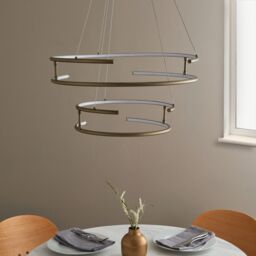Pagazzi Mabel Antique Brass Led Pendant Ceiling Light in Gold - thumbnail 2