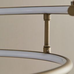 Pagazzi Mabel Antique Brass Led Pendant Ceiling Light in Gold - thumbnail 5