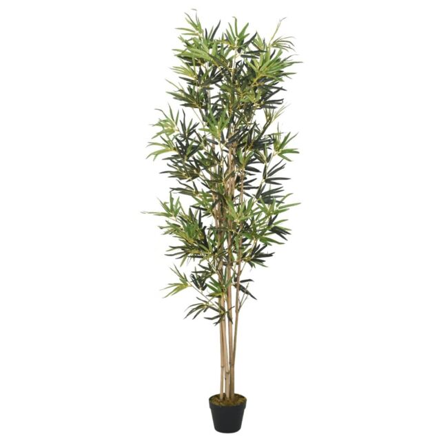 Berkfield Home Artificial Bamboo Tree 1104 Leaves 180 cm Green - image 1