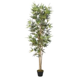 Berkfield Home Artificial Bamboo Tree 1104 Leaves 180 cm Green - thumbnail 1