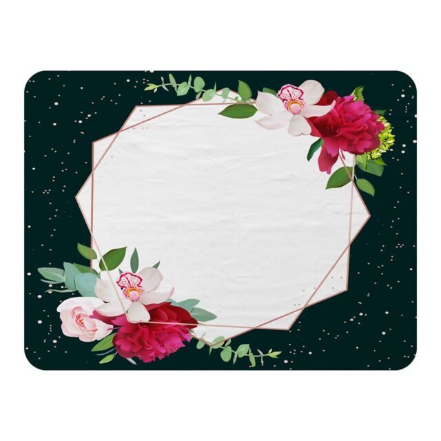 Benjamin Tate Design Bright Flowers Dark Blanket in Natural - Size: 120 cm x 150 cm - image 1