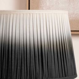 Ruma Black Ombre Pleated Tapered Lamp Shade for Table Lamps - Size: 10 inches - thumbnail 2