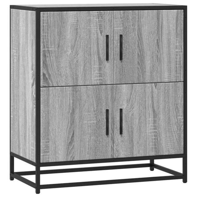 Berkfield Home Sideboard Grey Sonoma 68x35x76 cm Engineered Wood - Size: 68 x 35 x 76 cm - image 1