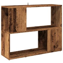 Berkfield Home Book Cabinet/Room Divider Old Wood 80x24x63 cm in Brown - Size: 80 x 24 x 63 cm - thumbnail 2