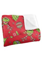 Teenage Mutant Ninja Turtles TMNT Christmas Pattern Silky Touch Super Soft Throw Blanket 152 X 127 cm in White - thumbnail 3