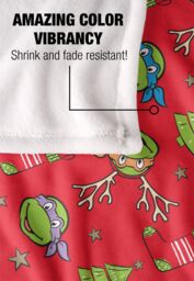 Teenage Mutant Ninja Turtles TMNT Christmas Pattern Silky Touch Super Soft Throw Blanket 152 X 127 cm in White - thumbnail 4