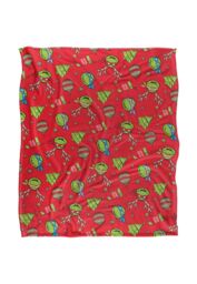 Teenage Mutant Ninja Turtles TMNT Christmas Pattern Silky Touch Super Soft Throw Blanket 152 X 127 cm in White - thumbnail 1
