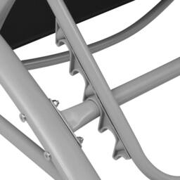 Berkfield Home Sun Loungers with Table Aluminium Black - thumbnail 6