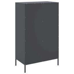 Berkfield Home Highboard Anthracite 68x39x113 cm Steel in Brown - Size: 68 x 39 x 113 cm - thumbnail 8