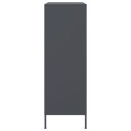 Berkfield Home Highboard Anthracite 68x39x113 cm Steel in Brown - Size: 68 x 39 x 113 cm - thumbnail 7