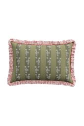 Sanderson 'Chestnut Tree' Cotton Cushion in Green - Size: 40 cm x 60 cm