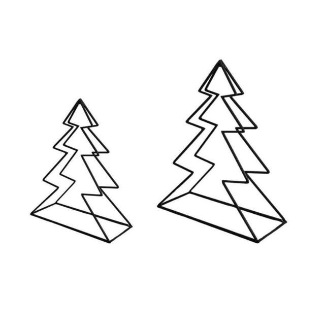 Lemon Pavilion Furniture and Decor Tree Log Holder (Set of 2) - Black - image 1