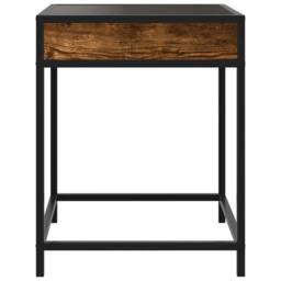 Berkfield Home Decorative Coffee Table with Infinity LED Smoked Oak 40x40x51 cm in Brown - Size: 40 x 40 x 51 cm - thumbnail 7