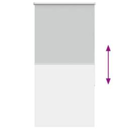 Berkfield Home Roller Blind Blackout Marine 150x175 cm Fabric Width 146.6 cm Pol… in Grey - thumbnail 9