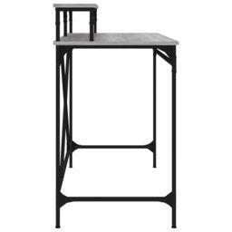 Berkfield Home Desk Grey Sonoma 100x50x90 cm Engineered Wood & Iron - Size: 100 x 50 x 90 cm - thumbnail 6