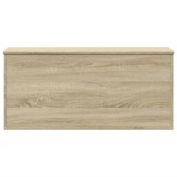Berkfield Home Storage Box Sonoma Oak 100x42x46 cm Engineered Wood in Brown - Size: 100 x 42 x 46 cm - thumbnail 4