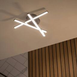 EONLION Black Ceiling Light Fitting Wall Light Integrated LED Crossover - thumbnail 1