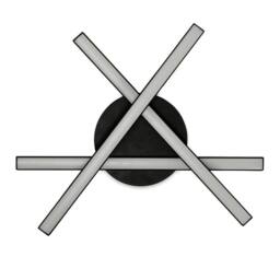 EONLION Black Ceiling Light Fitting Wall Light Integrated LED Crossover - thumbnail 3