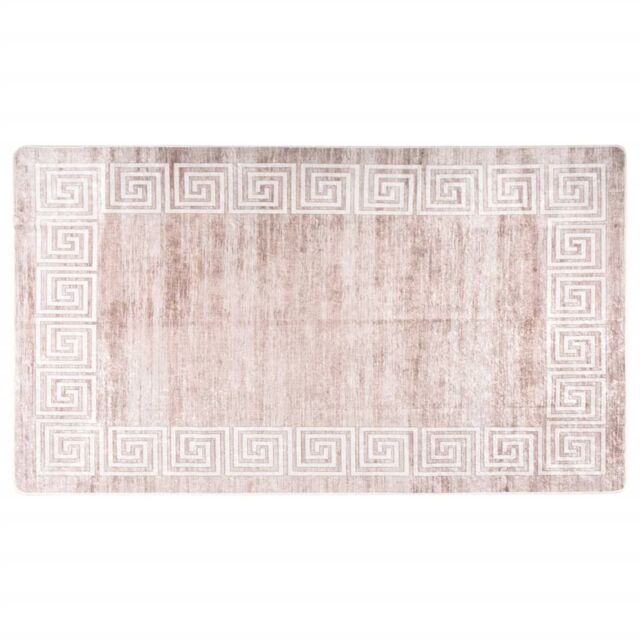 Berkfield Home Rug Washable 190x300 cm Beige Anti Slip - Size: 100 cm diameter - image 1