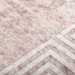 Berkfield Home Rug Washable 190x300 cm Beige Anti Slip - Size: 100 cm diameter - thumbnail 5
