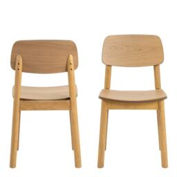 Wyld Haus Quietwood Oak Dining Chairs Set of 2 in Natural - thumbnail 3