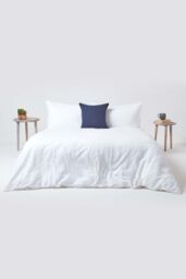 Homescapes European Linen Pillowcase, 40 x 40 cm in Navy - thumbnail 5