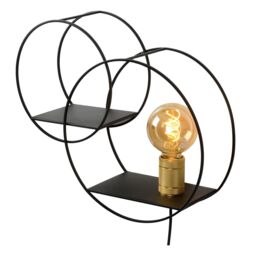 Lucide 'CIRCLE' Non Dimmable Stylish Retro Indoor Decorative Wall Light 1xE27 in Black - thumbnail 5