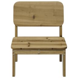 Berkfield Home Garden Chairs 2 pcs 60x52.5x72 cm Impregnated Wood Pine in Brown - thumbnail 4