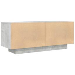 Berkfield Home TV Cabinet Concrete Grey 100x35x40 cm Engineered Wood - Size: 100 x 35 x 40 cm - thumbnail 6
