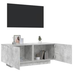 Berkfield Home TV Cabinet Concrete Grey 100x35x40 cm Engineered Wood - Size: 100 x 35 x 40 cm - thumbnail 2