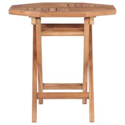Berkfield Home Folding Garden Table 45x45x45 cm Solid Teak Wood in Brown - Size: 45 x 45 x 45 cm - thumbnail 3