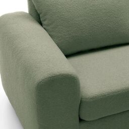 Abakus Direct Boston 2 Seater Sofa Basket Weave in Dark Green - thumbnail 6