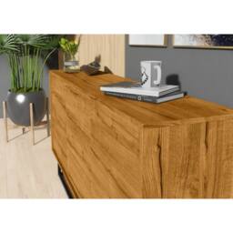 Creative Furniture Vista Loft Sideboard 140cm - Dark Oak in Brown - thumbnail 4