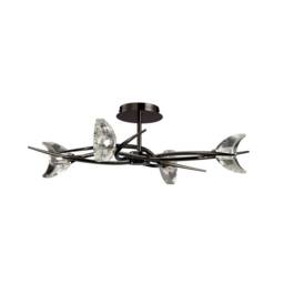 Netlighting Eclipse Telescopic Semi Flush Convertible 4 Light G9 Black Chrome - thumbnail 4